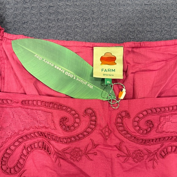 FARM Rio Pink Embroidered Blouse - Picture 7 of 9